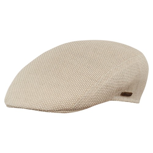 Berretto piatto estivo Sterkowski GECKO lino leggero traspirante edera lega newsboy BEIGE - Foto 3 di 5