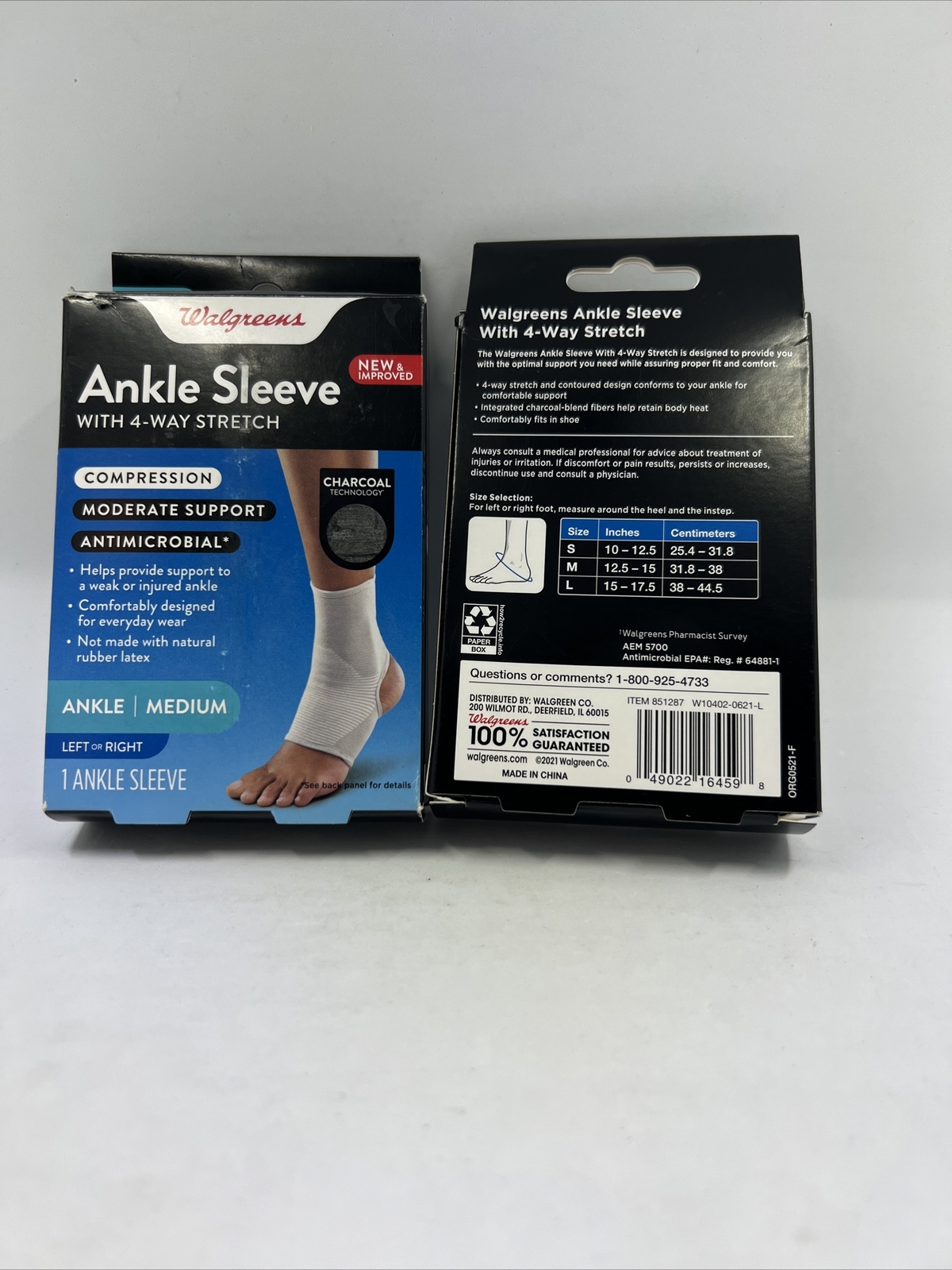 Walgreens Ankle Brace - 86mg5cc