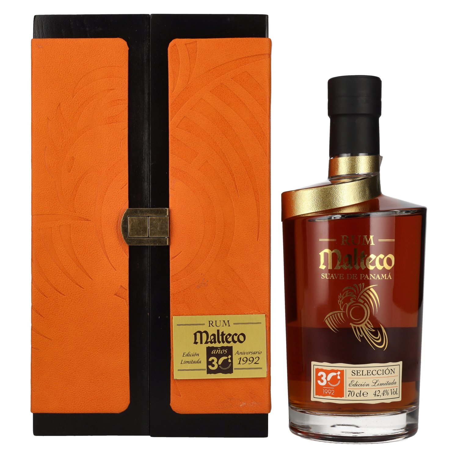 Ron Malteco 30 Años SELECCIÓN Edición Limitada Aniversario 1992 in cassa di legn