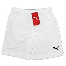 PUMA VENCIDA CAT SHORTS NIÑOS JÓVENES DEPORTE SHORT PANTALONES CORTOS PANTALONES CORTOS BLANCOS