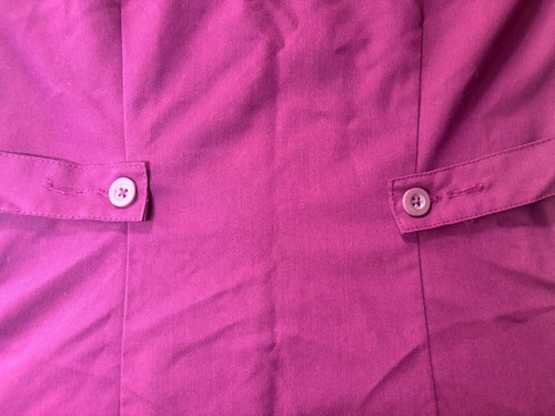 Grey's Anatomy Scrub Top Womens XS Double Pocket V-Neck Adjustable Waist - Picture 3 of 6