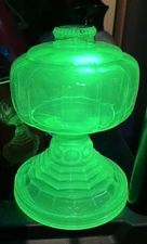 Antique Kerosene / Oil Lamp Multi Patterned    Flaw   CRAFTS    RE-PURPOSE