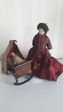 Fa. Rock &  Graner Puppenwiege mit Puppe Orig...