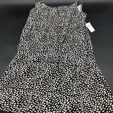 NWT Old Navy Black White Mini Dress Small Top Skirt