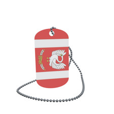Dog Tag Flag Bunting Swan Heath Dog Tag Aluminium 30 x 50mm