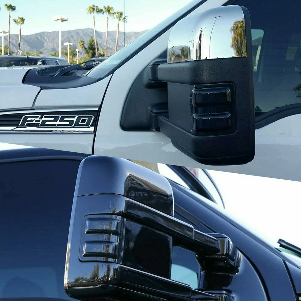 Luz de señal de giro marcador de espejo retrovisor LED R&L para Ford F250 F350 Super Duty Foto 4 de 4