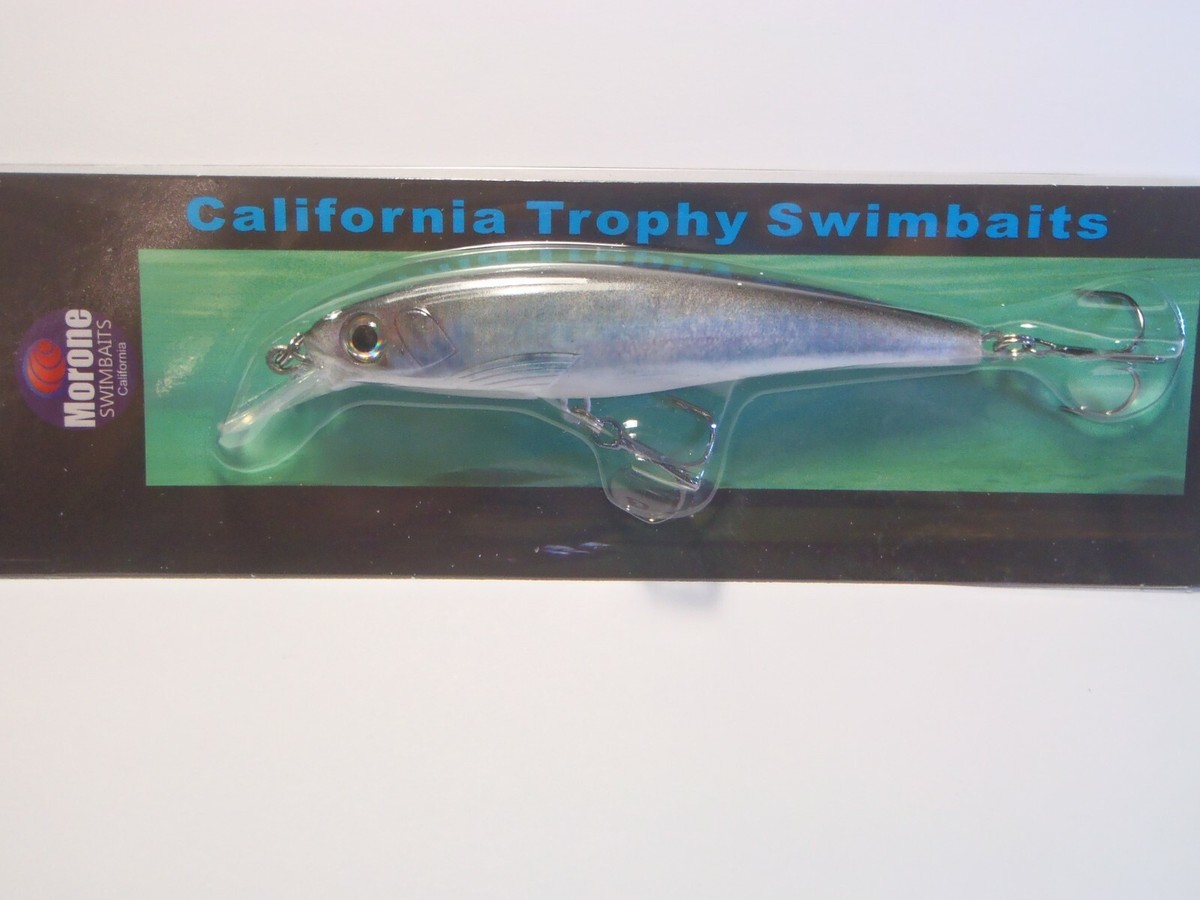 Morone Swimbait Glide Bait 2 Pezzi – Bianco Per Spigola E Bass – Esca Da Nuoto Affondante