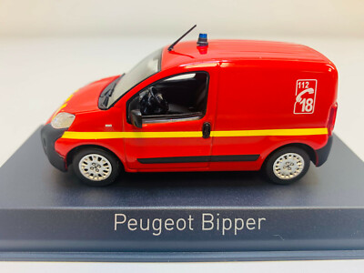 Norev Peugeot Bipper Pompiers 2009 – 1/43 – Métal – Miniature Collection – 479838