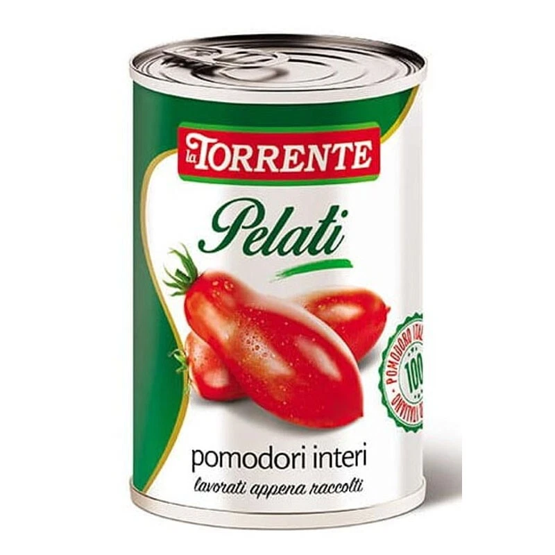 Pomodori pelati interi da 500g - La Torrente