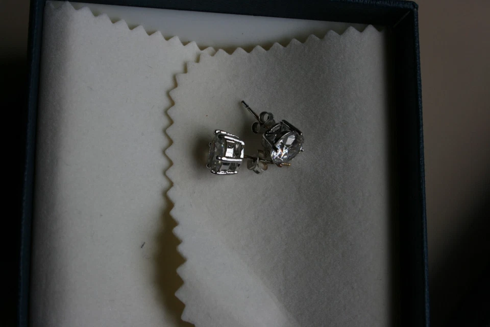 Orecchini in argento con pietre "Bellissimi" - Immagine 4 di 4