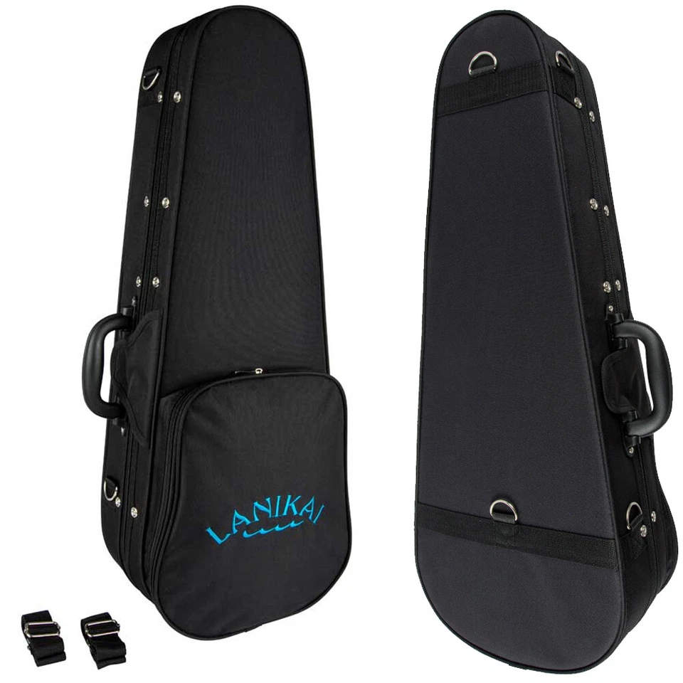 Lanikai QM-PUCEC Quilted Maple Purple Cutaway A/E Concert Ukulele with Foam Case - Image 4 of 4