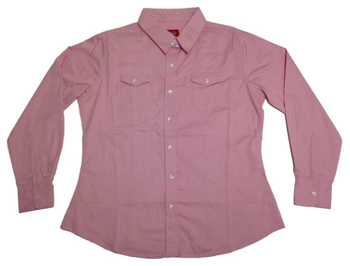 Walls Women's Button Down Work Shirt w/ Chest Pockets, Large, New w/ Defects