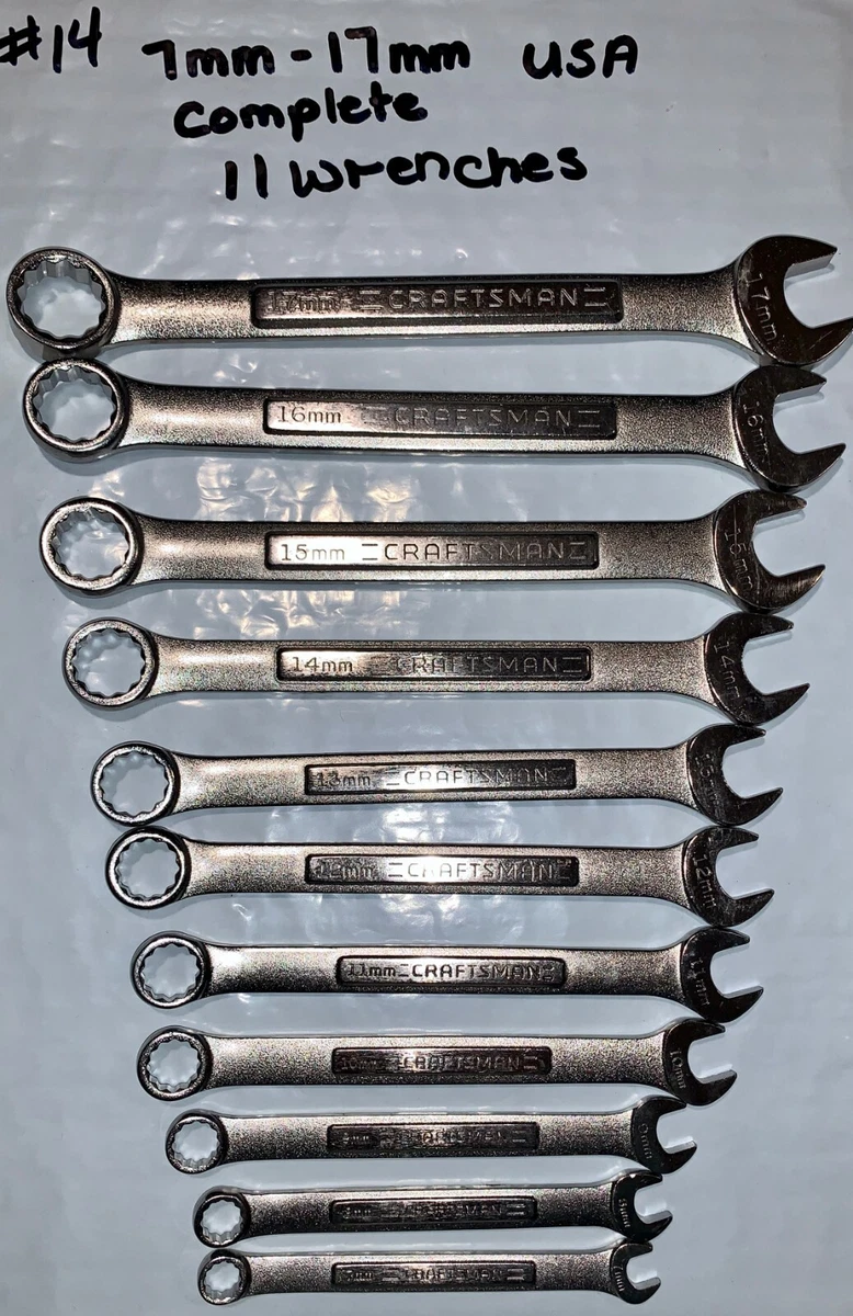 Craftsman 11 piece sale metric wrench set