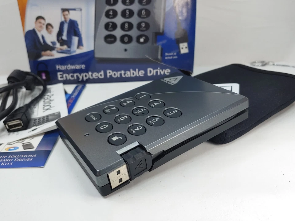 Apricorn A25-PL256-XXX Aegis Padlock 250GB Used In Box. Tested And Works. - Image 3 of 4