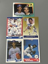Ramon Martinez Lot (5) Cards 1990/1991 Fleer Ultra Team Insert, Score - Dodgers