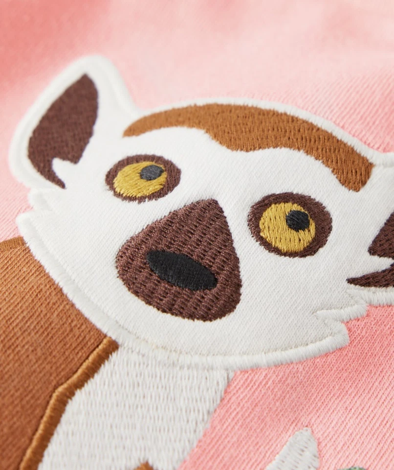 Gymboree Boys 12 Safari Rosa Lémur Camiseta Marrón Carga Pantalones Cortos Conjunto Nuevo con Etiquetas 2023 Sabana Foto 3 de 4