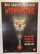 Wishmaster. Wes Craven. Original UK Video Poster.
