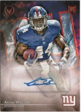 ANDRE WILLIAMS 2014 TOPPS VALOR AUTOGRAPHS RC AUTO