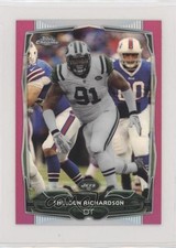 2014 Topps Chrome Mini BCA Pink Refractor 14/25 Sheldon Richardson #53 g1e