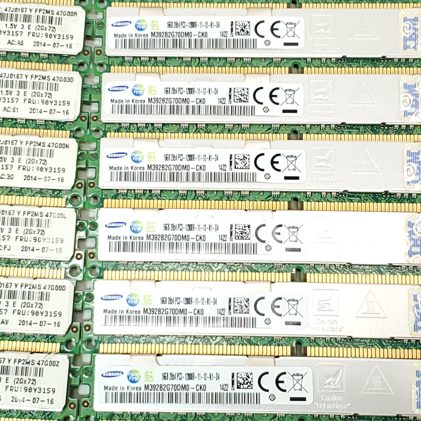 как выглядит Lot of 29 16GB DDR3 1600MHz PC3-12800R 2Rx4 ECC Registered Server RAM Pre-owned фото