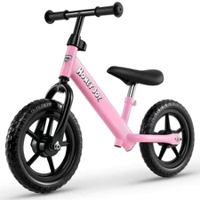 11” Lightweight Toddler Balance Bike, Tool-Free Adjustable Seat & Handlebar