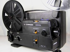 Chinon 3000GL Variable Speed Super Regular 8mm Movie Film Projector Ships FREE