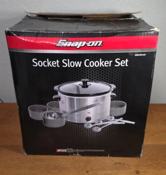 NEW Unused Snap-On Socket Slow Cooker Crockpot Set 10 piece kit SSX19P127