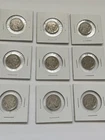 Lot of 9 Different Dates Buffalo Nickles 1926-1937