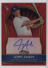 2011 Topps Finest Red Refractor Rookie Auto 7/25 Jerry Sands #70 Auto 0o48