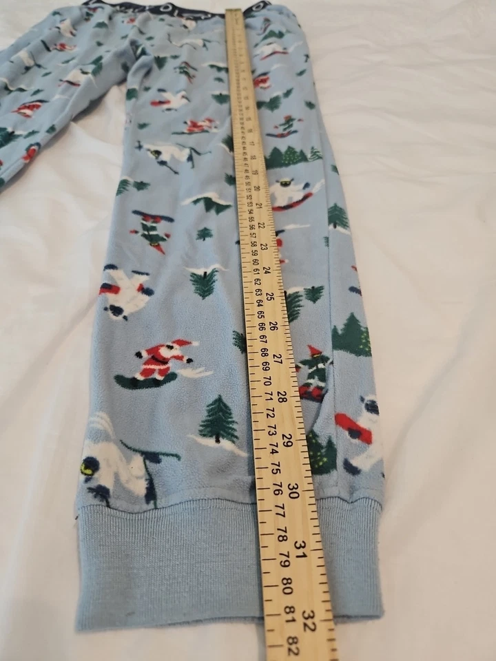old navy pajama pants boys size 10-12 Christmas Holiday Cozy Warm - Image 3 of 4