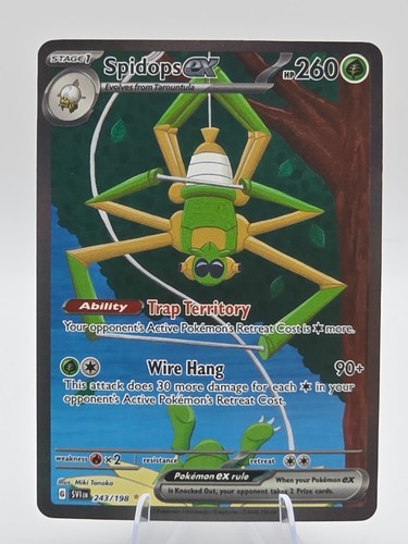 Pokémon TCG Scarlet & Violet Base SPIDOPS EX 24/198 SIR Holo NM