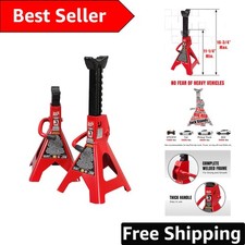 Heavy Duty 3 Ton Jack Stands - Adjustable Steel Support With Safety Lock System