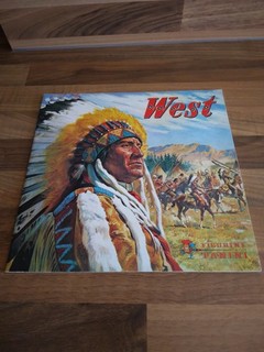 Empty PANINI West 1976 Sticker album in excellent condition