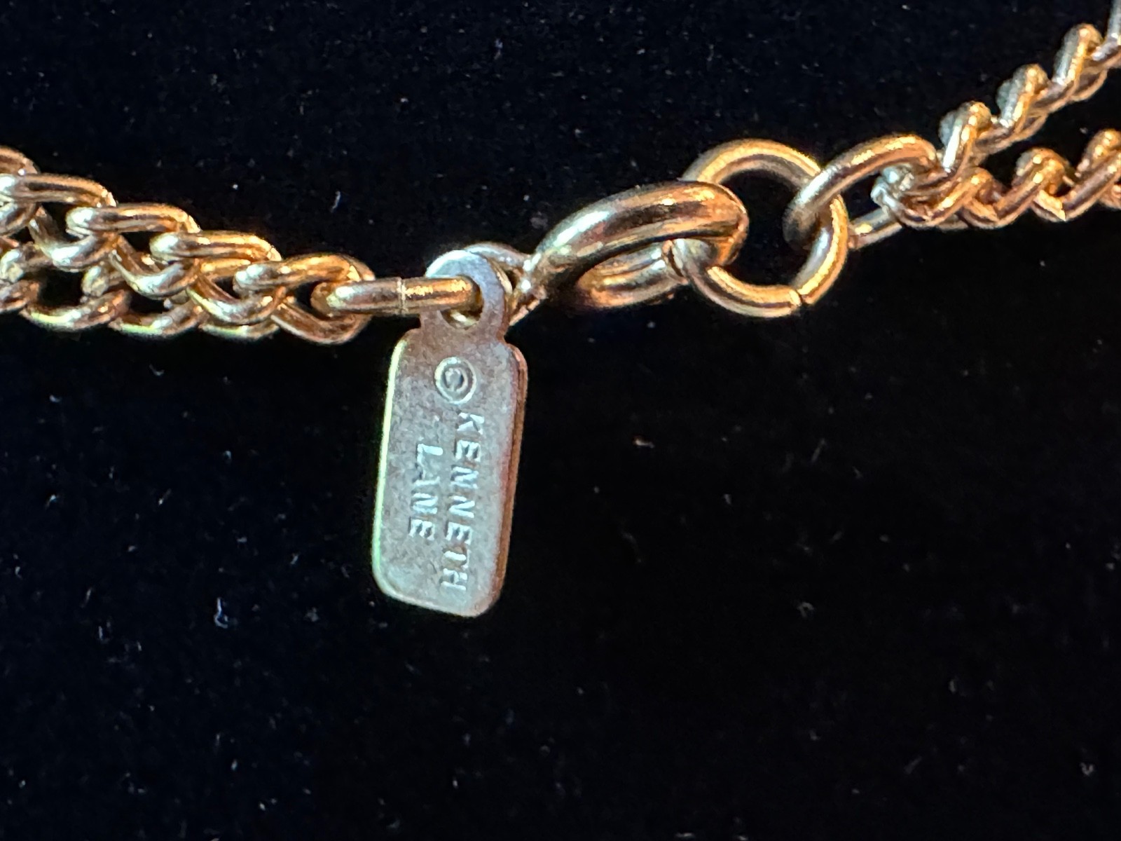 2 Vtg Kenneth Lane KJL Necklaces Lucite Resin Gre… - image 14