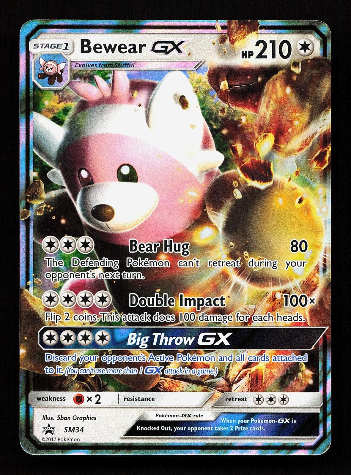 Bewear GX - SM34 Promo Sun & Moon Promo Pokemon Card