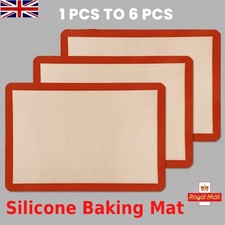 Oven Sheet Liner for Baking Silicone Baking Mat Fiberglass Non-Stick Reusable UK