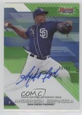 2017 Bowman's Best of Green Refractor 98/99 Anderson Espinoza #B17-AE Auto 8k4