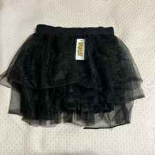 Tutu Junior Ladies Halloween Black Skirt Ballerina Dance Class Size XS/S New