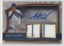 2011 Topps Finest Refractor Rookie Dual Relics /499 Andrew Cashner #87 Auto 3z8