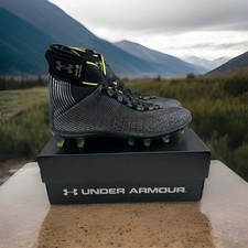 Under Armour UA Highlight MC 3023716-004 Mens Sz 11.5 Football Cleats Blk/Grey