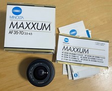 Minolta Maxxum AF 35-70mm f/4 Zoom Lens w/box, manual