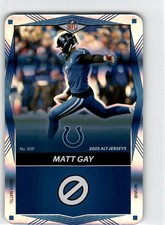2025 Uno Elite NFL  Alt Jerseys   Foil   Blue  Matt Gay