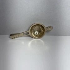 Vintage 1950s Silver Plated Tea Strainer  Unique Style Art Decor
