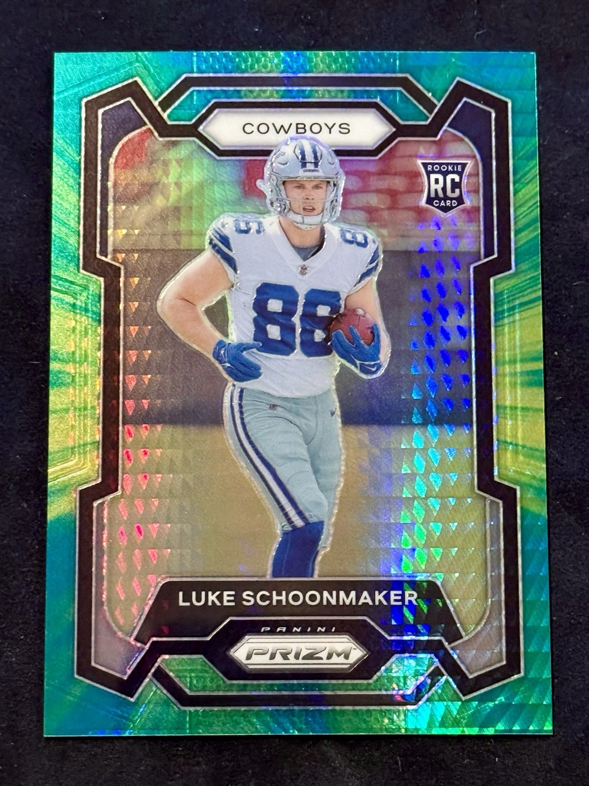 2023 Panini Prizm - Luke Schoonmaker Hyper Prizm RC /175 - Dallas Cowboys #325