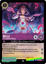 Lorcana TCG- Belle - Accomplished Mystic 4 - 36/204 Ursula's Return NM Supe...