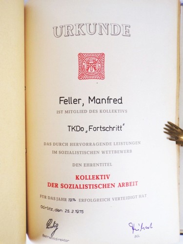 Dokumentation WUMAG Görlitz 1966 Fotos Mitarbeiter DDR Urkunden Tagebuch - Bild 13 von 15