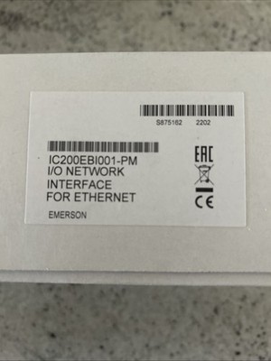 Emerson IC200EBI001-PM. I/O NETWORK INTERFACE FOR ETHERNET