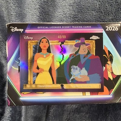Topps 2026 Chrome Disney Pocahontas & Governor Ratcliffe Card FFR-29 40/99