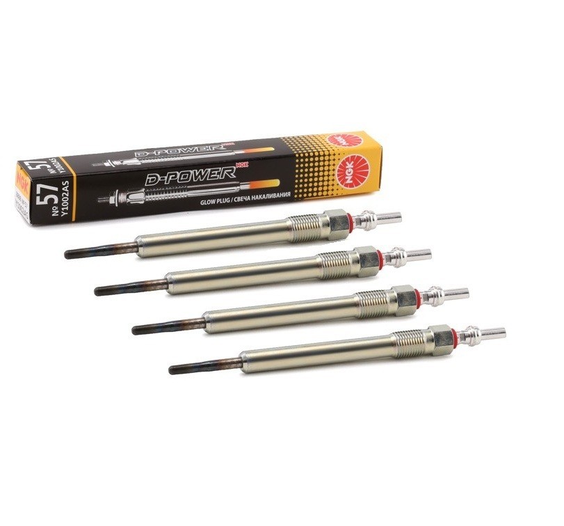 NGK D-Power Diesel Glow Plug Set 4 Y1002AS 1.6 2.0 TDI Cupra Seat Skoda VW