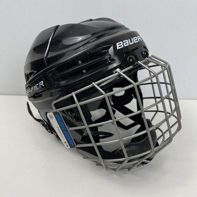 Bauer IMS 5.0 Hockey Helmet with Profile I Cage Black Silver Small HECC 2029